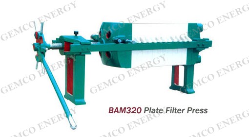 BAM 320 plate and frame filter press machine