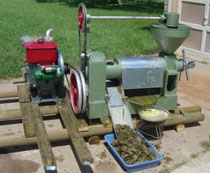 small soybean oil machine with diesel engine