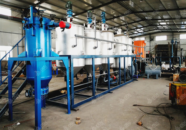 sunflower seed oil refining line