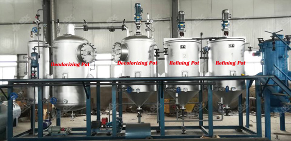 sunflower seed oil refining unit